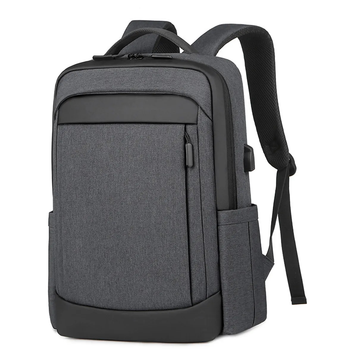 Anti-theft Waterproof Men Business USB Port Laptop Backpack 1