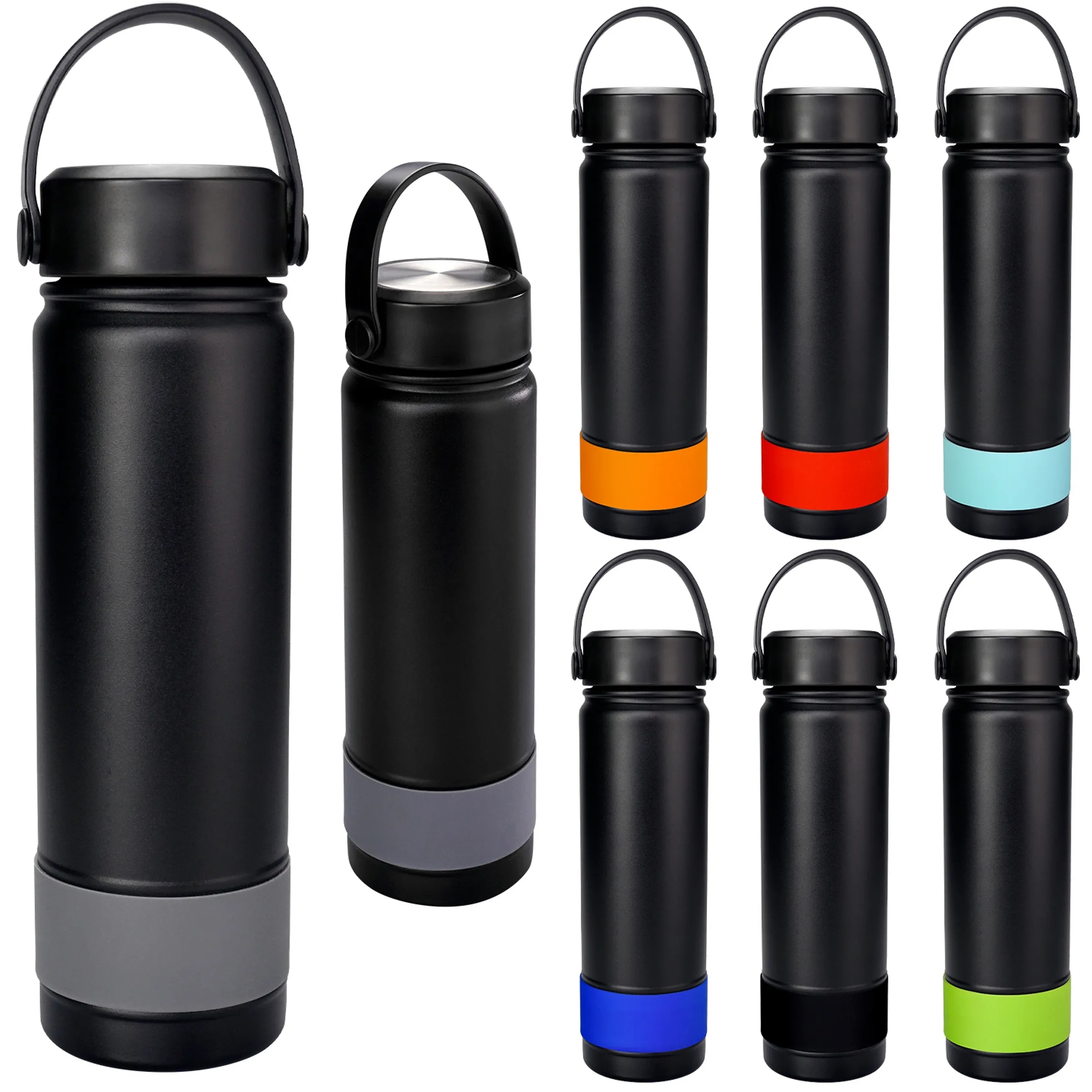 Metal Top 24 oz. Colorful Banded Bottle 10