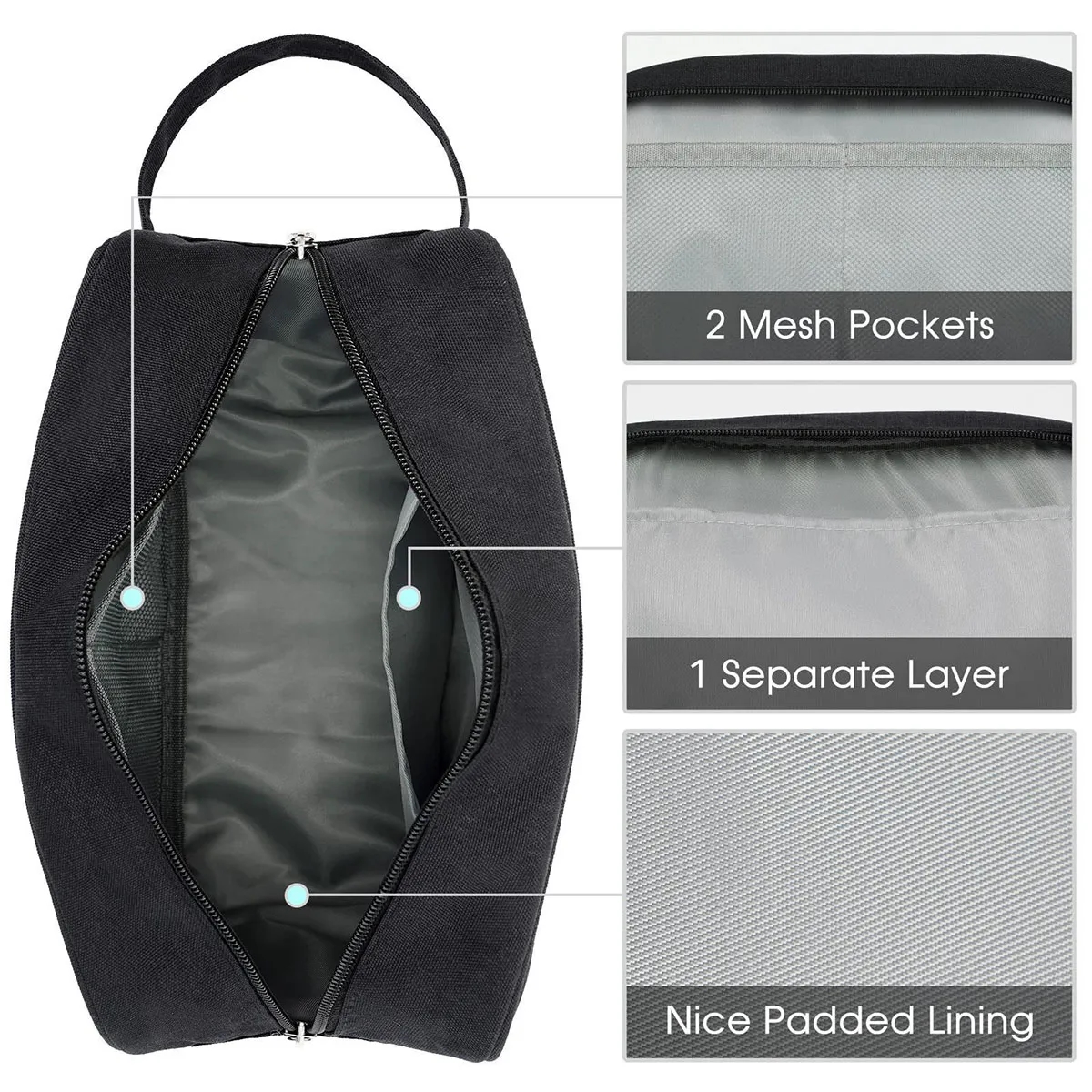 Travel Toiletry Organizer Traveling Dopp Kit Shaving Bag 2