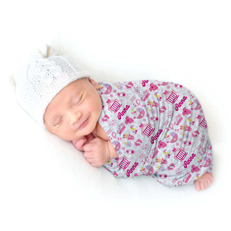 Custom Personalized Swaddle Blanket 7