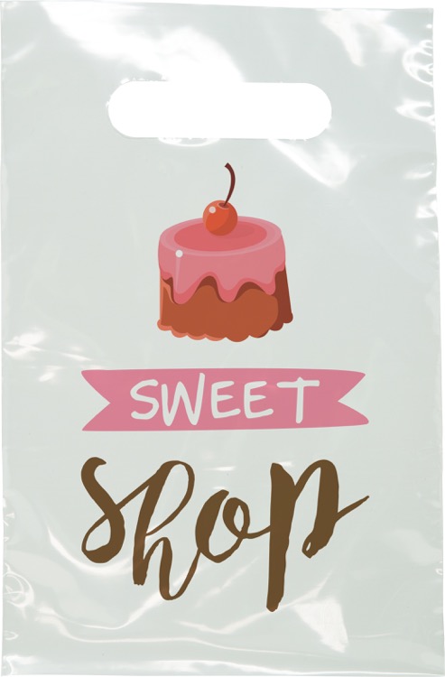 Digital Full Color 1-Sided Clear Plastic Bag (6" x 9")