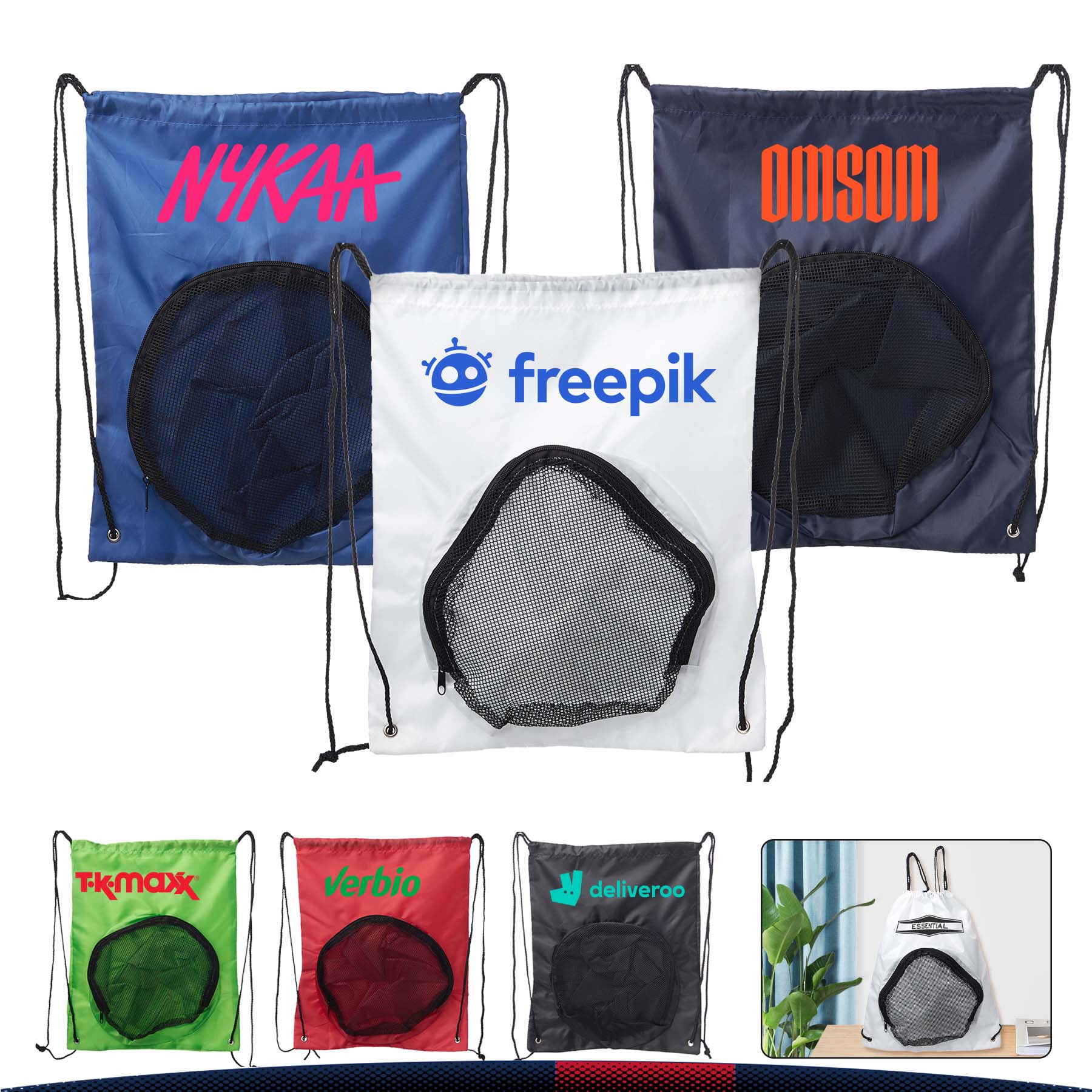 Ball Carrier Drawstring Backpacks 4
