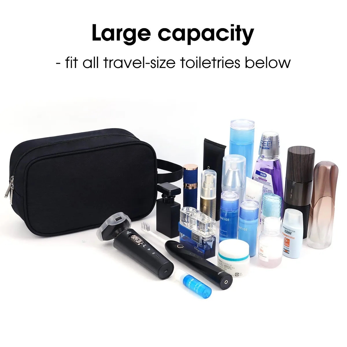 Travel Toiletry Organizer Traveling Dopp Kit Shaving Bag 3