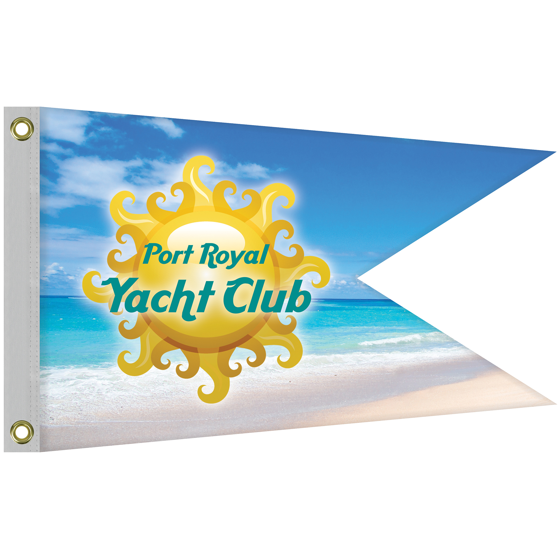 Double Sided Knitted Polyester Swallowtail Boat Flag (24"x36") 4