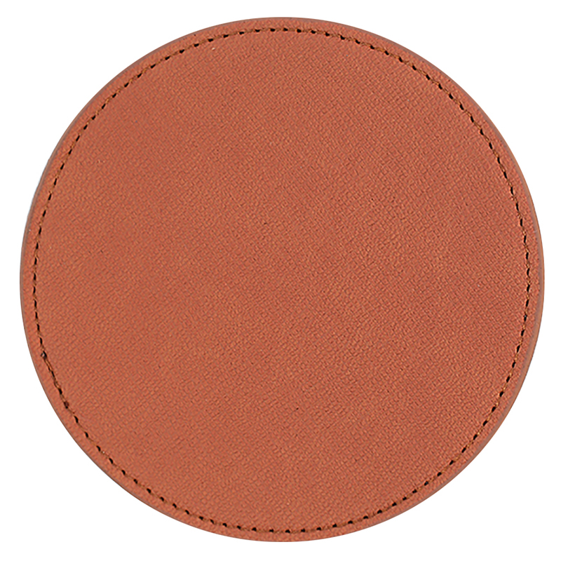 iPosh PU Leather Round Coaster 4