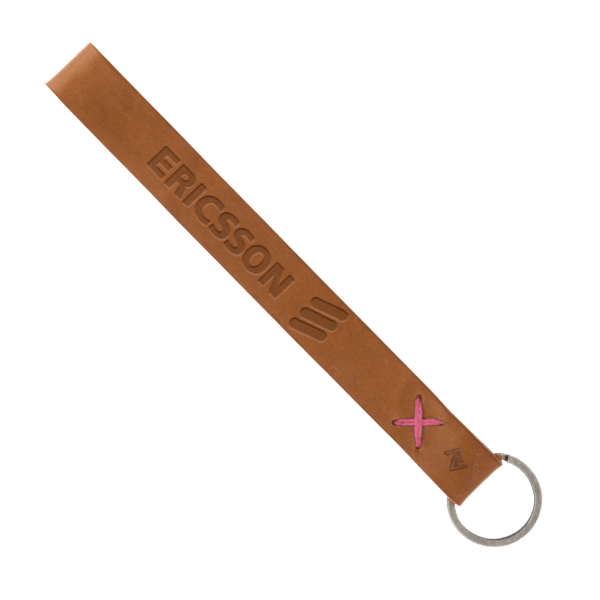 Hayward Leather Wrist Keychain with Metal Split-Ring 44