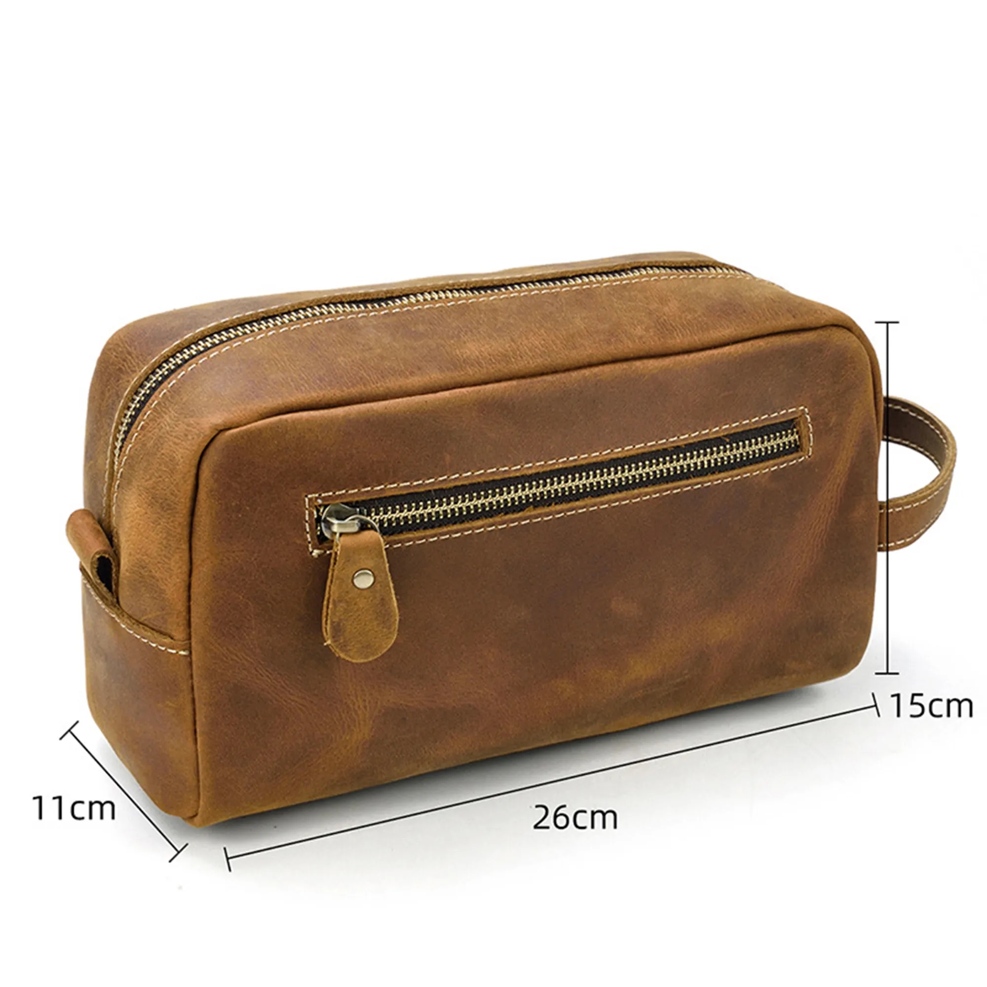 Leather Travel Toiletry Bag 4