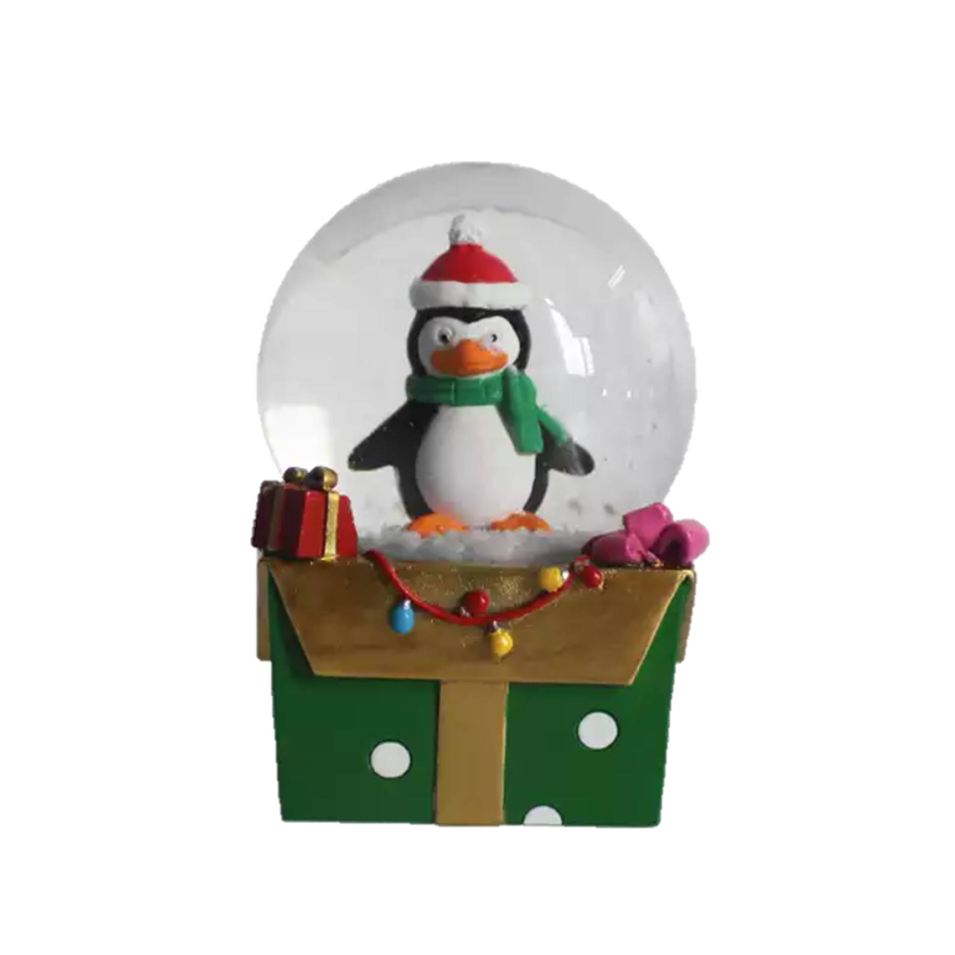 Custom Christmas Penguin Snow Globe 3
