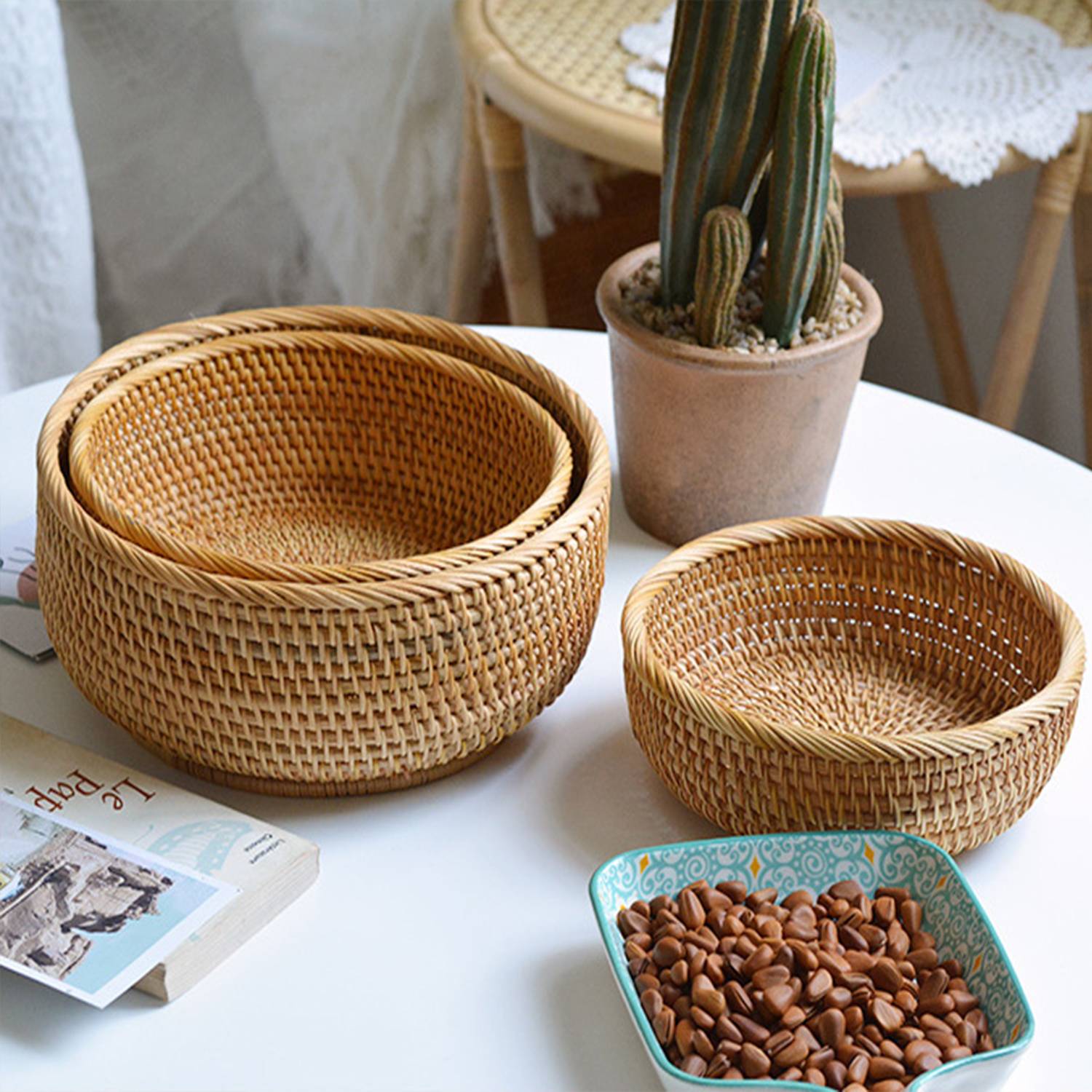 Rattan Hand-Woven Snack Basket 4