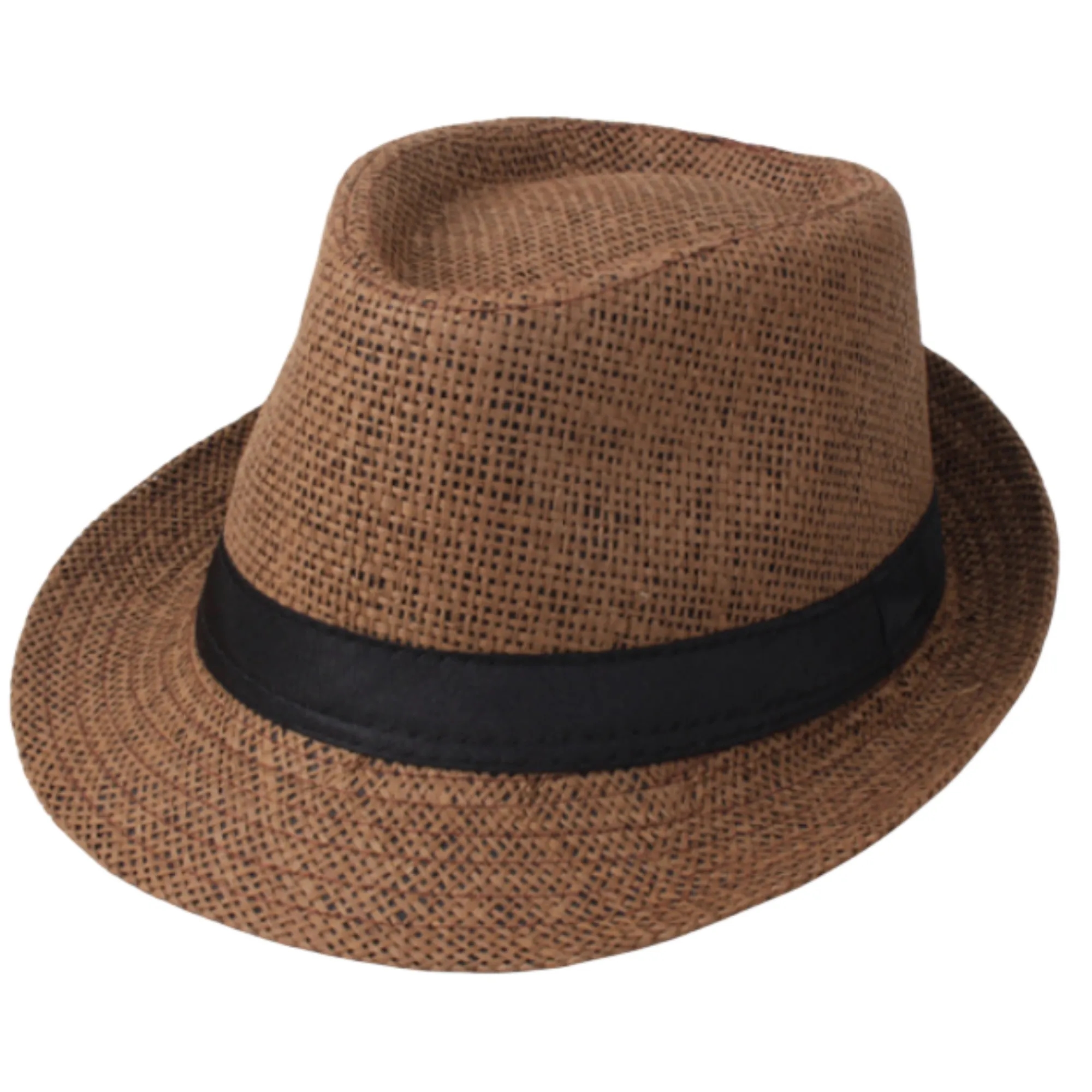 Natural Straw Fedora Hat 3