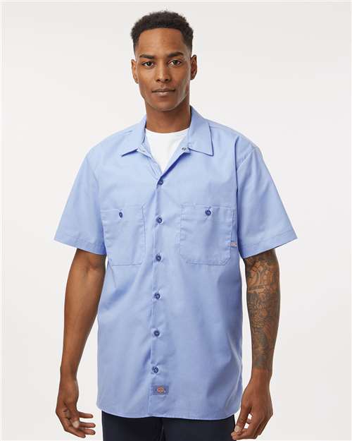 Men's Tall Industrial Short Sleeve Work Shirt - S535T 8