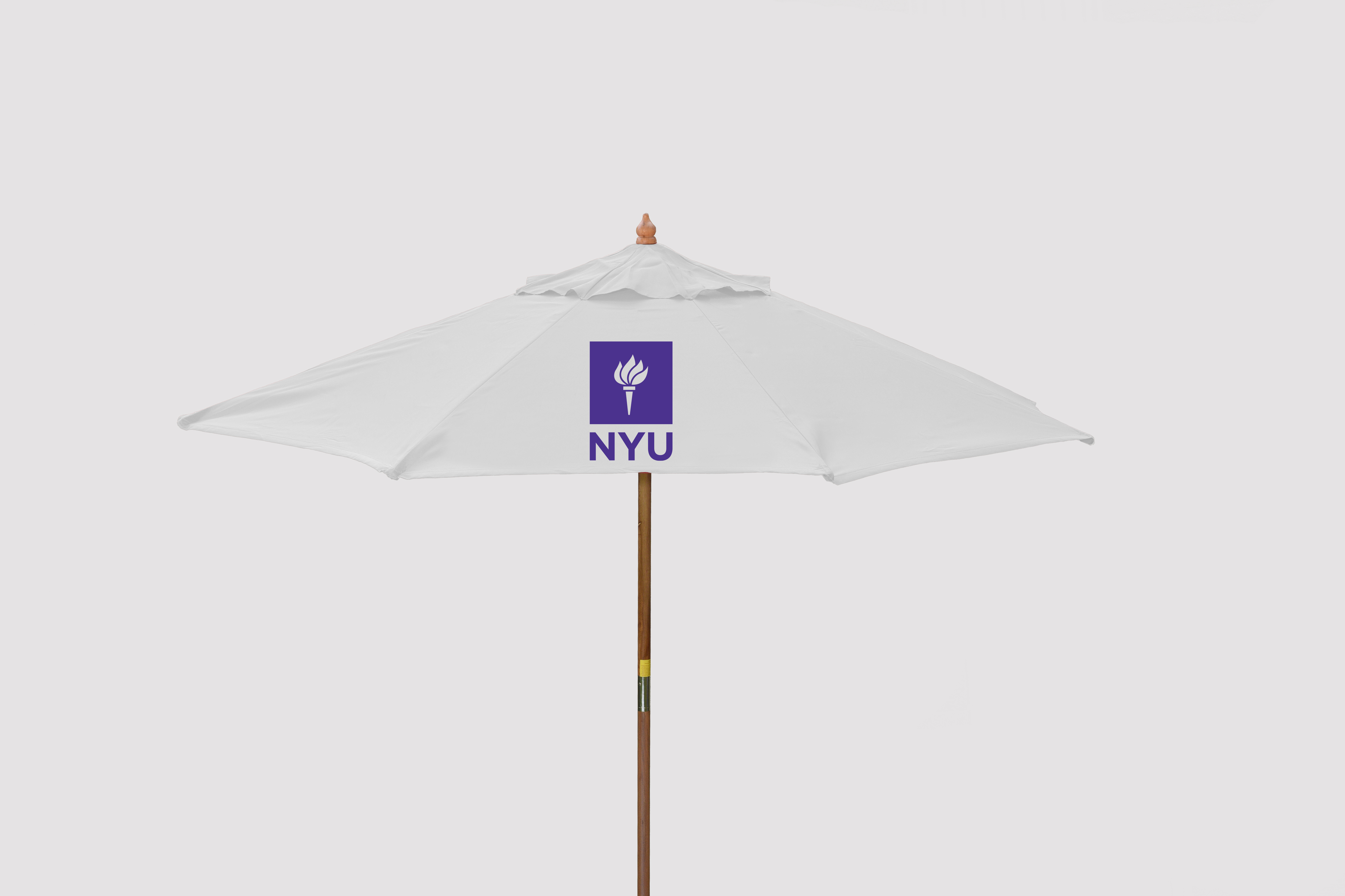 9' Wood Market Umbrella