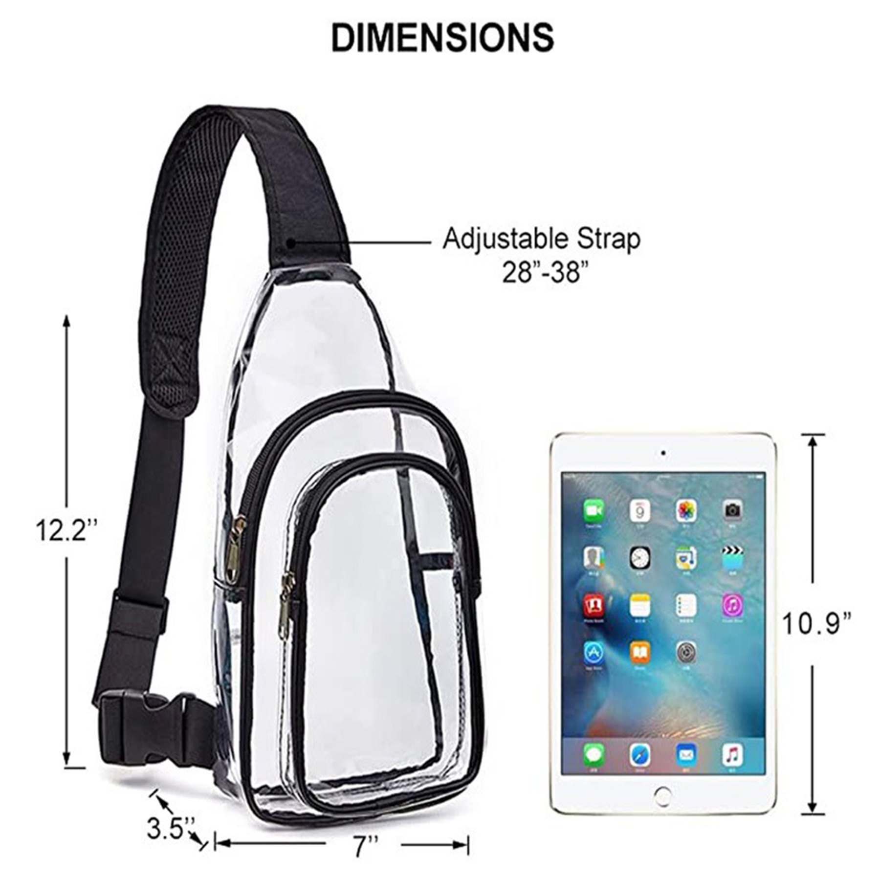 Clear PVC Sling Bag 3