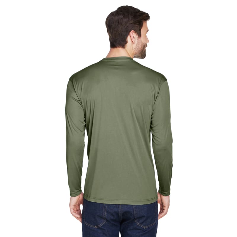 UltraClub Adult Cool & Dry Sport Long-Sleeve Performance Interlock T-Shirt 12