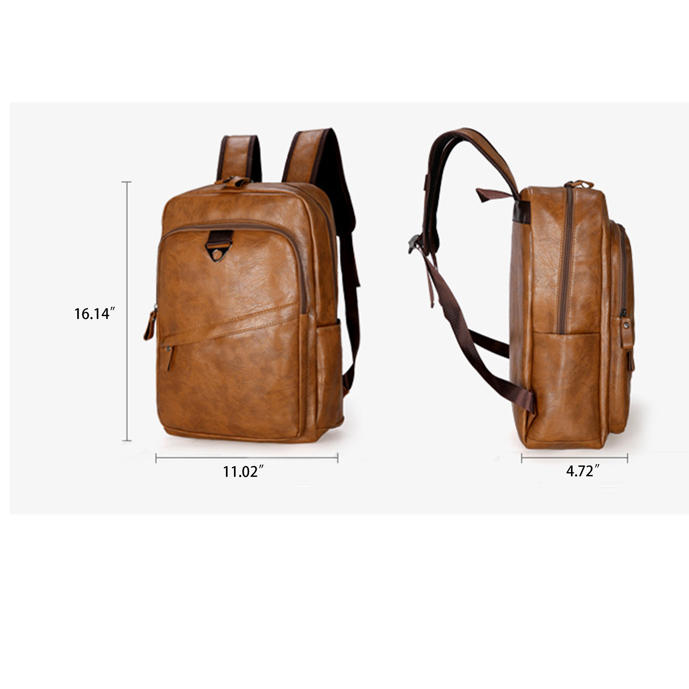 Pu Stylish Faux Leather Backpack For Everyday Use 6