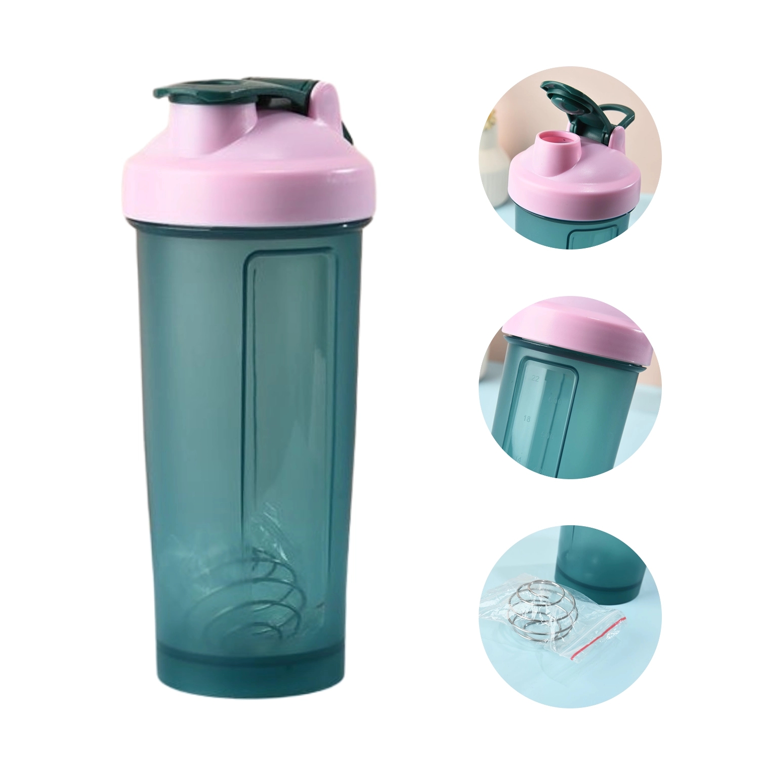 22 Oz. Plastic Shaker Bottles 2