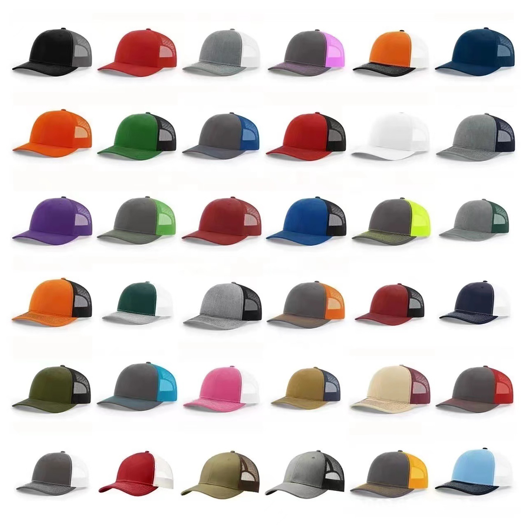 Trucker Baseball Cap With Slightly Curved Brim 2