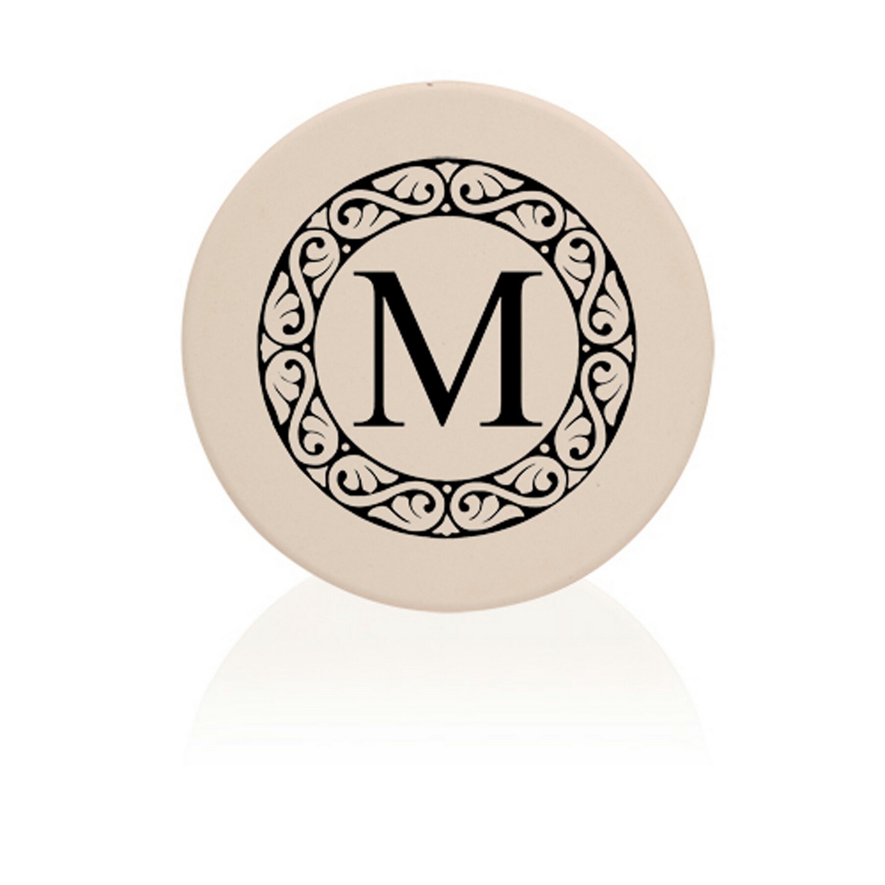 4" Dia Round Ceramic Coaster 2