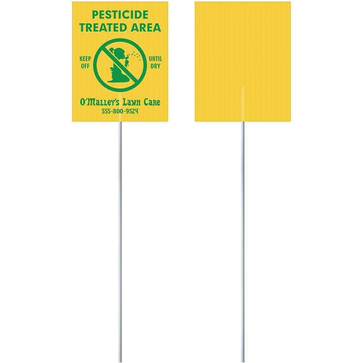 5" x 4" Corrugated Value Posting Signs - One Sided Print 5