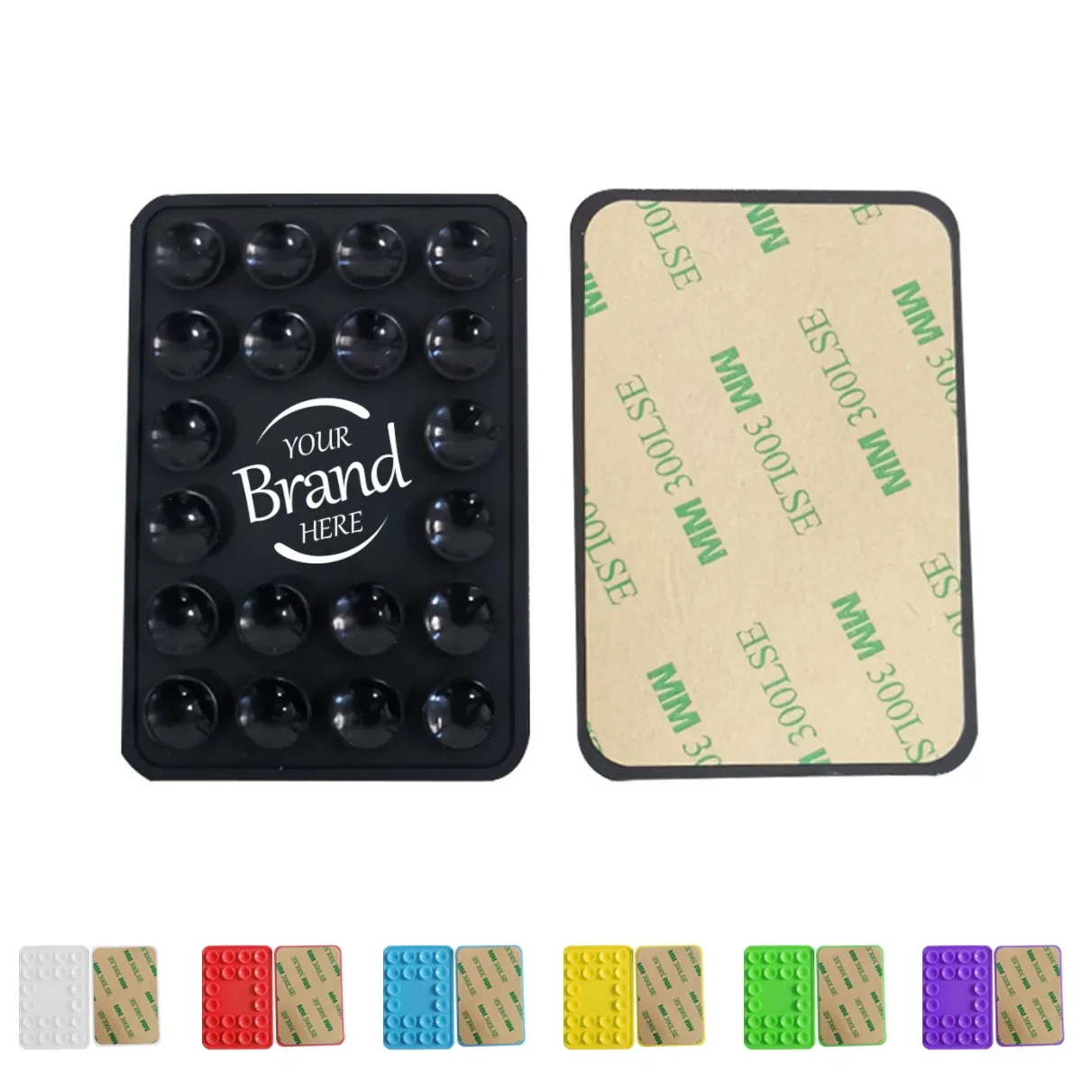 Square Silicone Phone Suction Cup Holder
