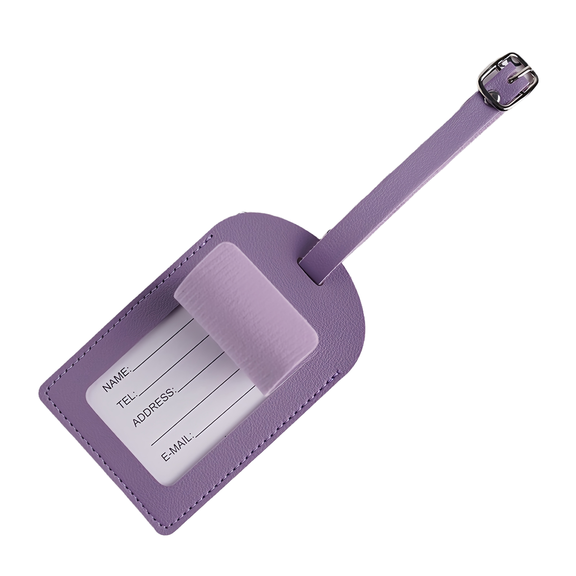 PU Leather Luggage Tag with Window 9