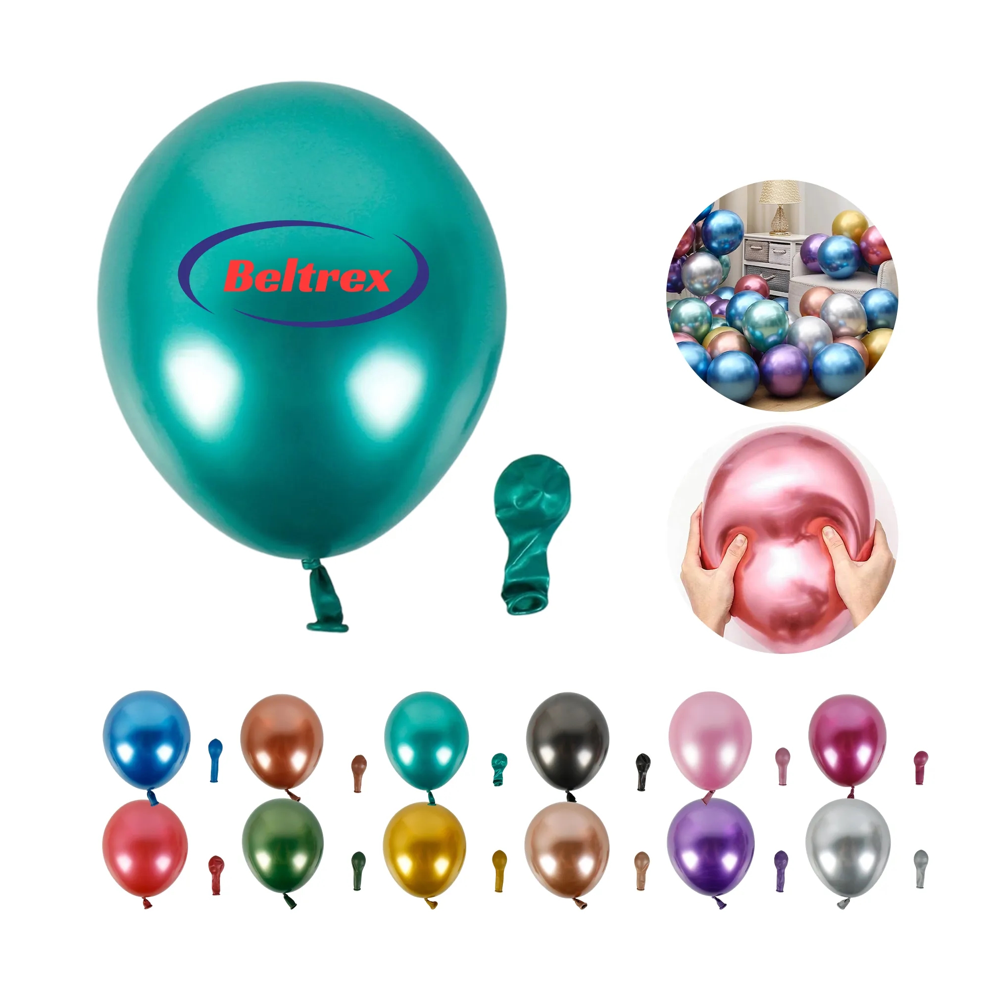 Metallic 12-Inch Latex Balloon 6