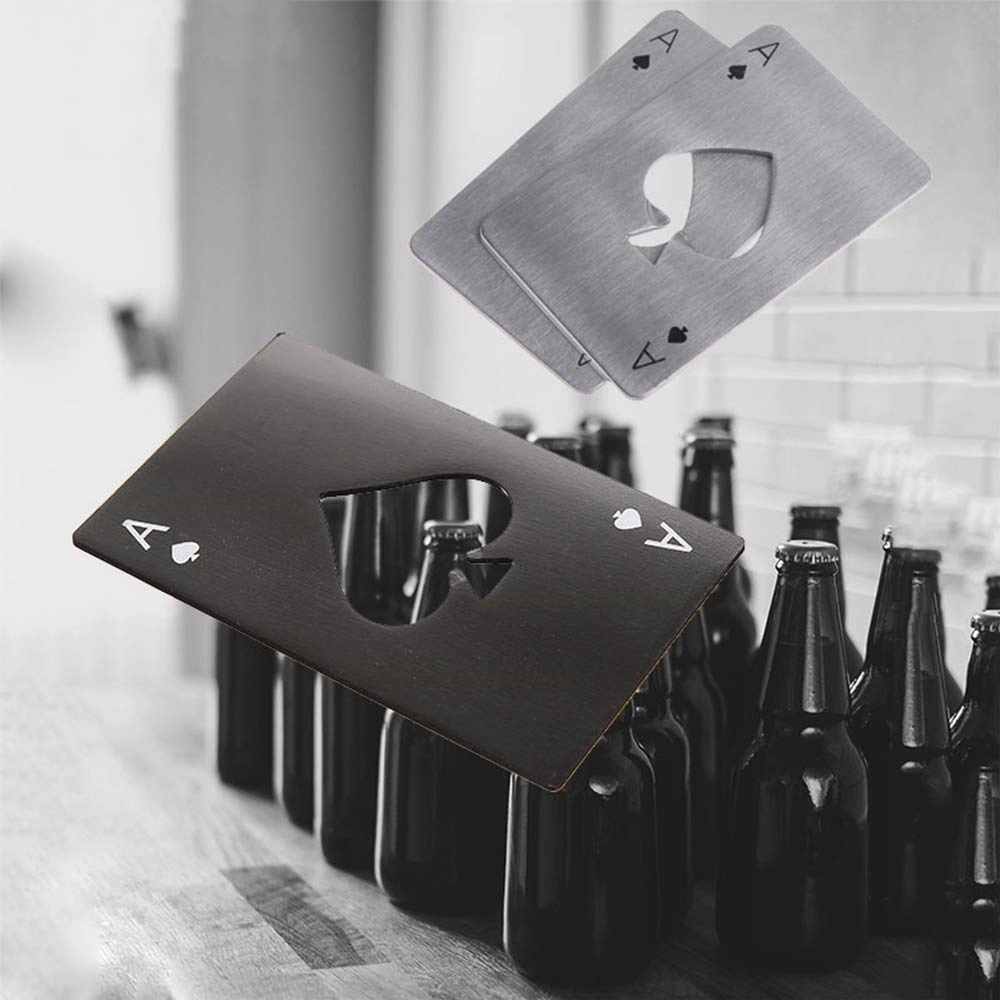 Poker Card Bottle Openers Stainless Steel 11
