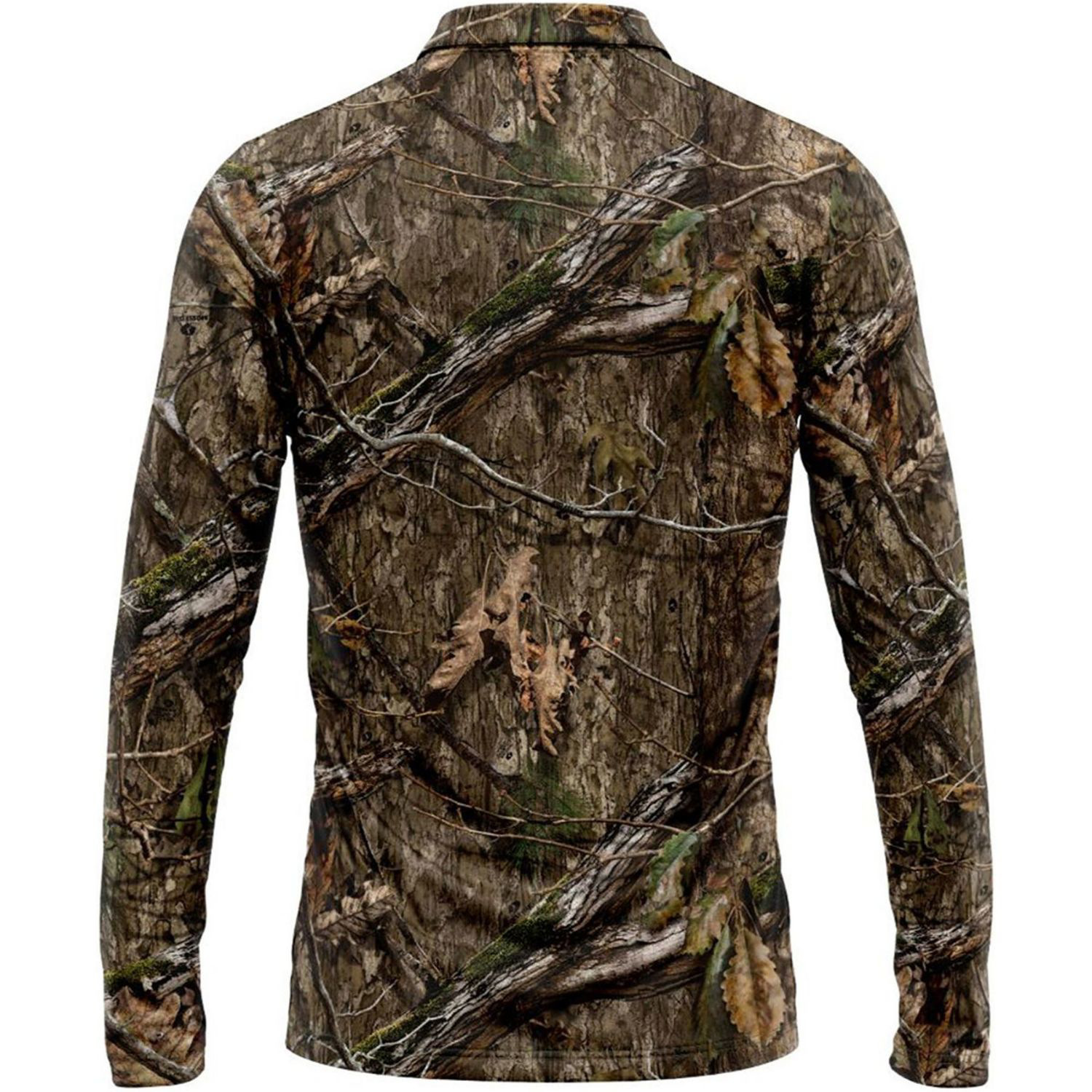 Mossy Oak® Men's 4.4 oz. Polyester Interlock Long Sleeve Polo Shirt 5