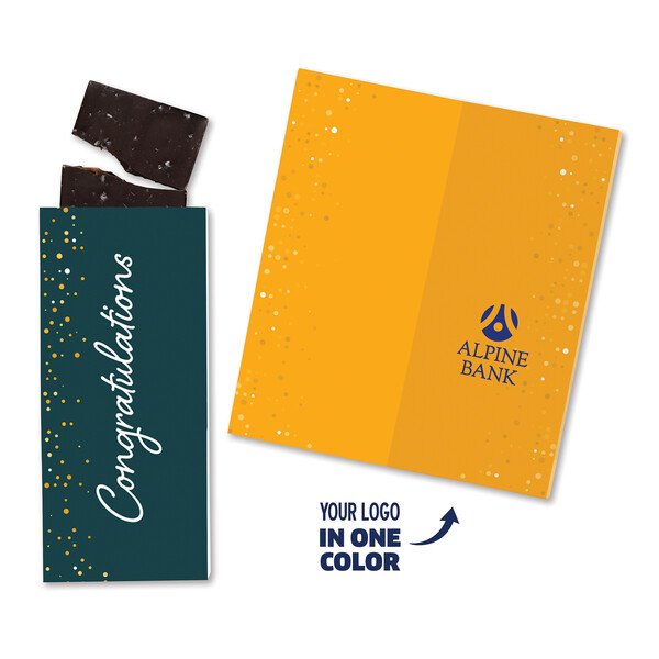 One Color Foil-Stamped Stock Gratitude Sweeter Cards with Sea Salt Caramel Chocolate Bar 2
