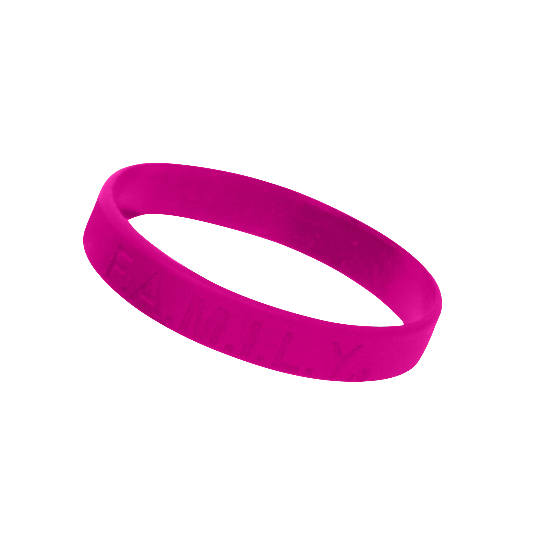 1/2" Rush Laser Debossed Silicone Wristband 4