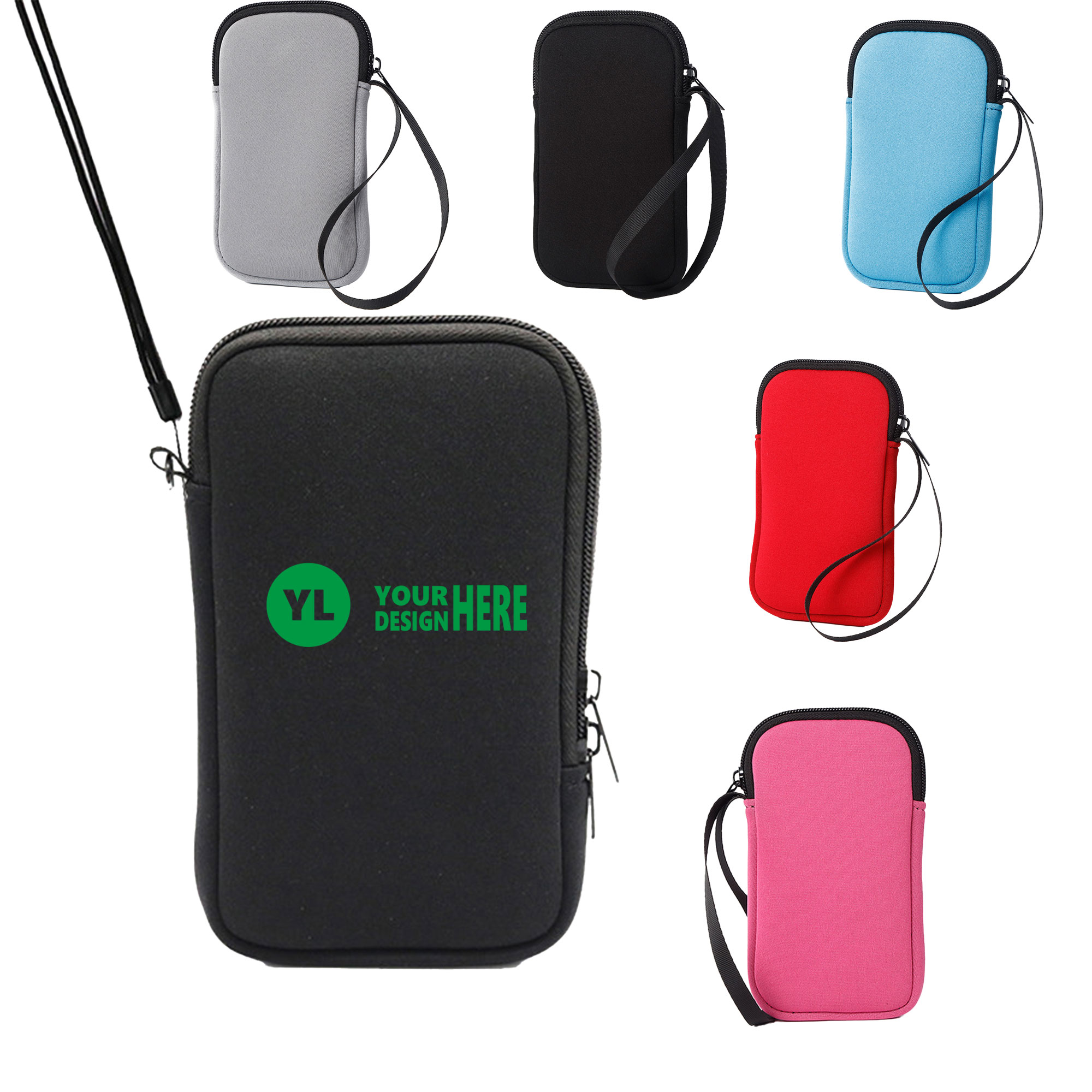 Neoprene Zipper Phone Pouch 2