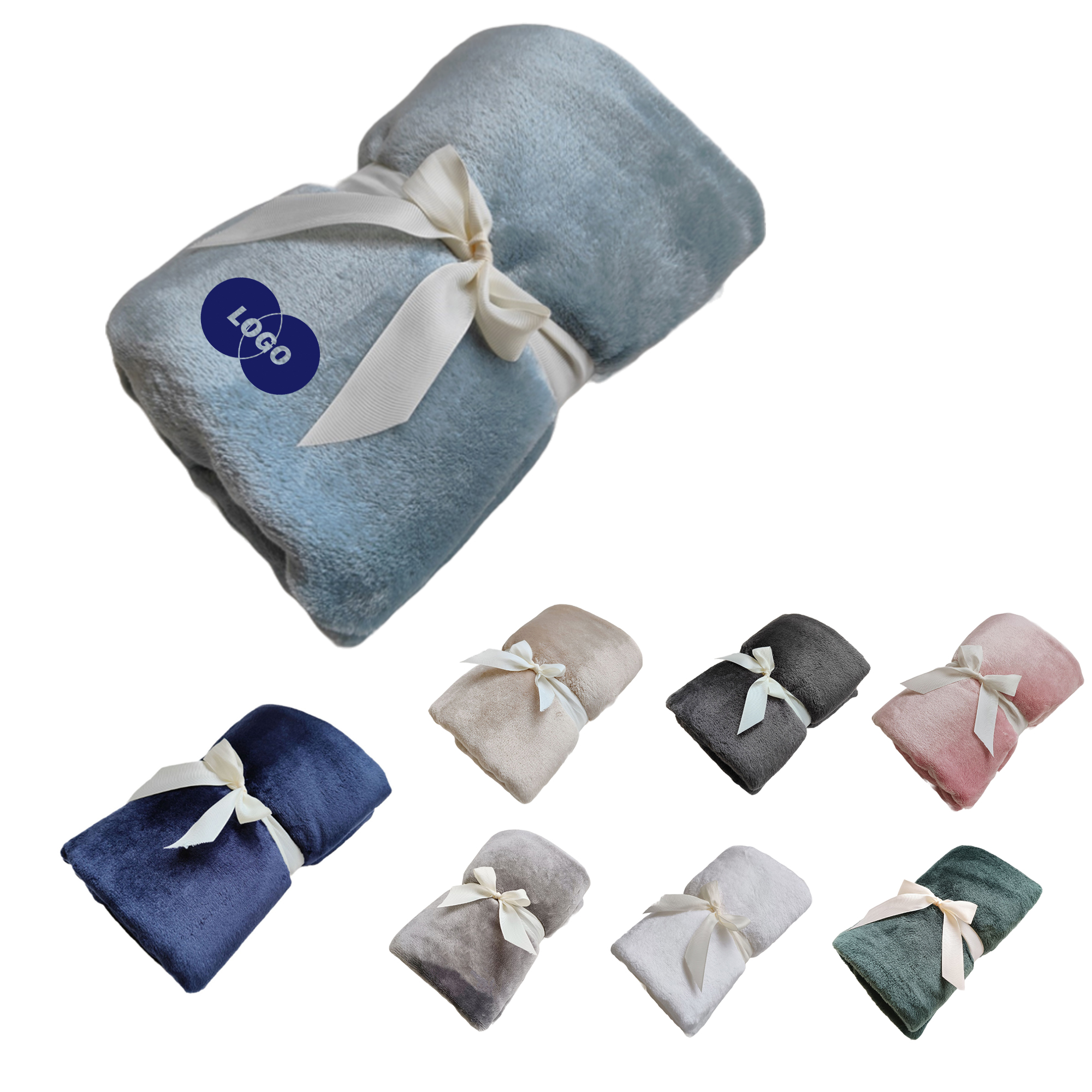 Warm Solid Colored Flannel Blanket 8