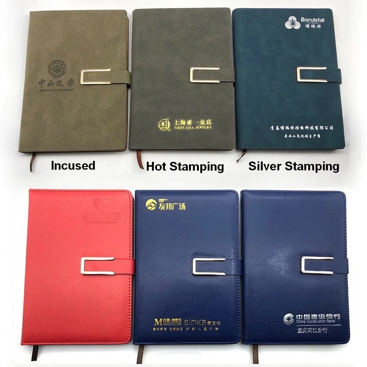 A5 Pu Leather Notebook Student Notebook With Pen Holder 15
