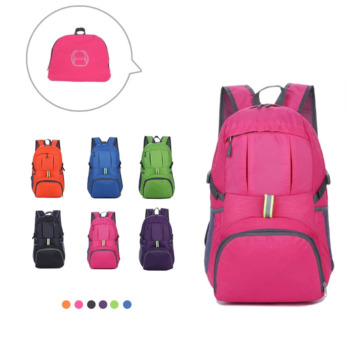 35L Lightweight Daypack Foldable Backpack For Travel 1