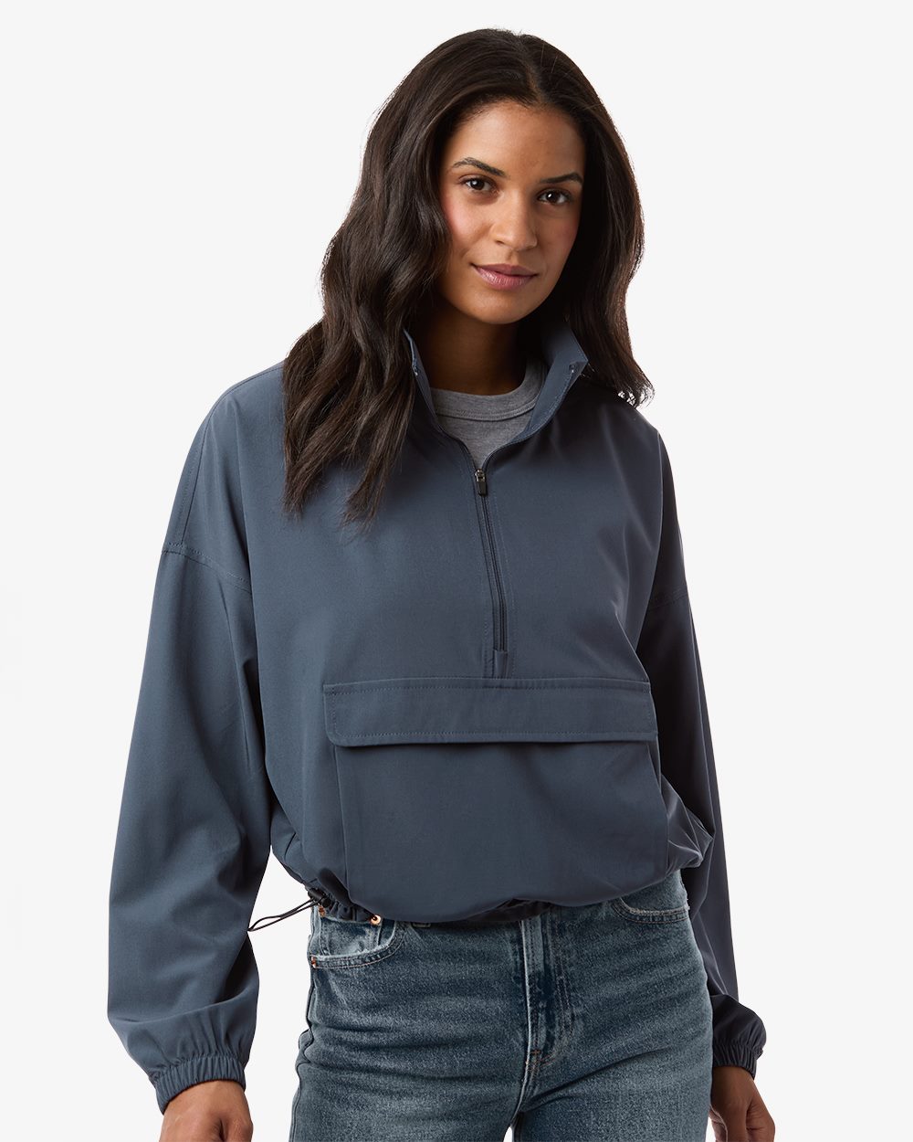 Women's Stretch Woven Quarter-Zip Pullover - BW5204 1