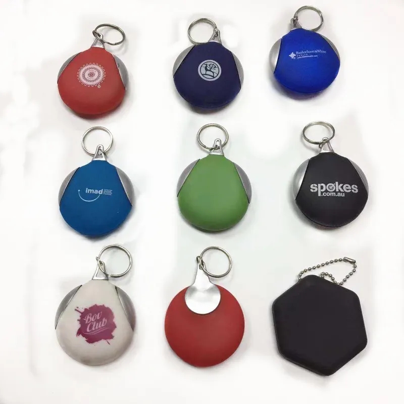 Rubber Key Chain with Microfiber Cleaning Cloth 1