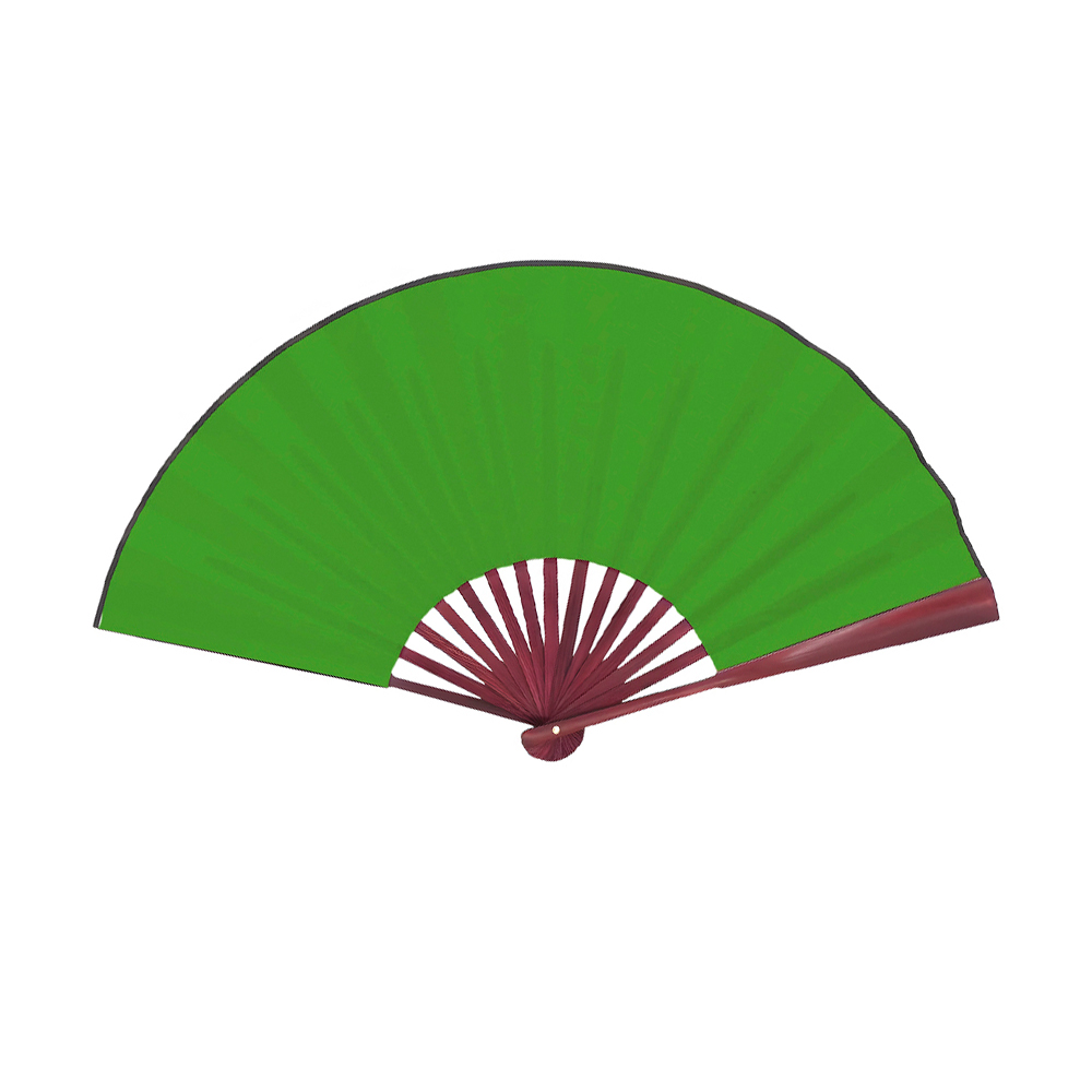 Traditional Bamboo Hand Fan - Premium Silky Fabric 1