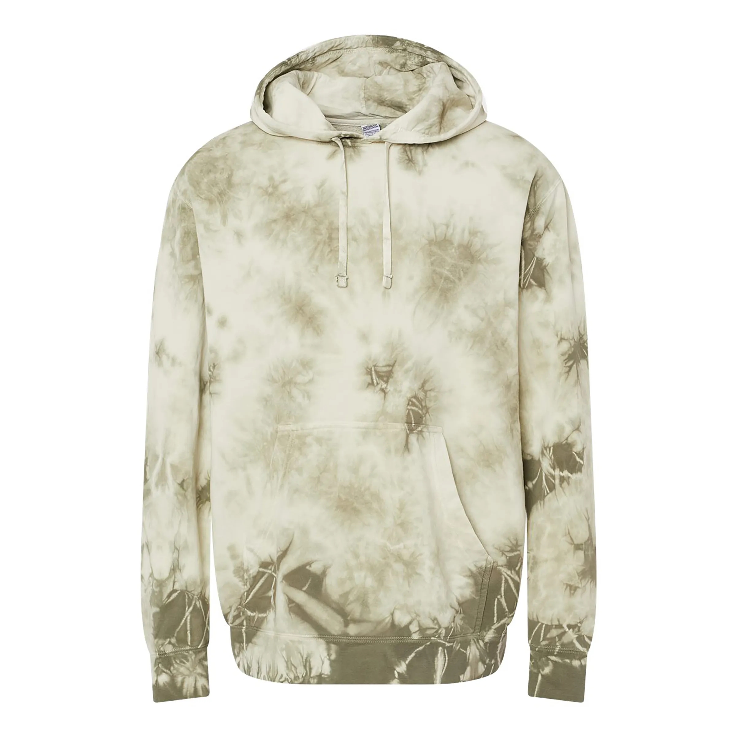 Unisex Midweight Pigment Tie Dyed Hooded Pullover 18