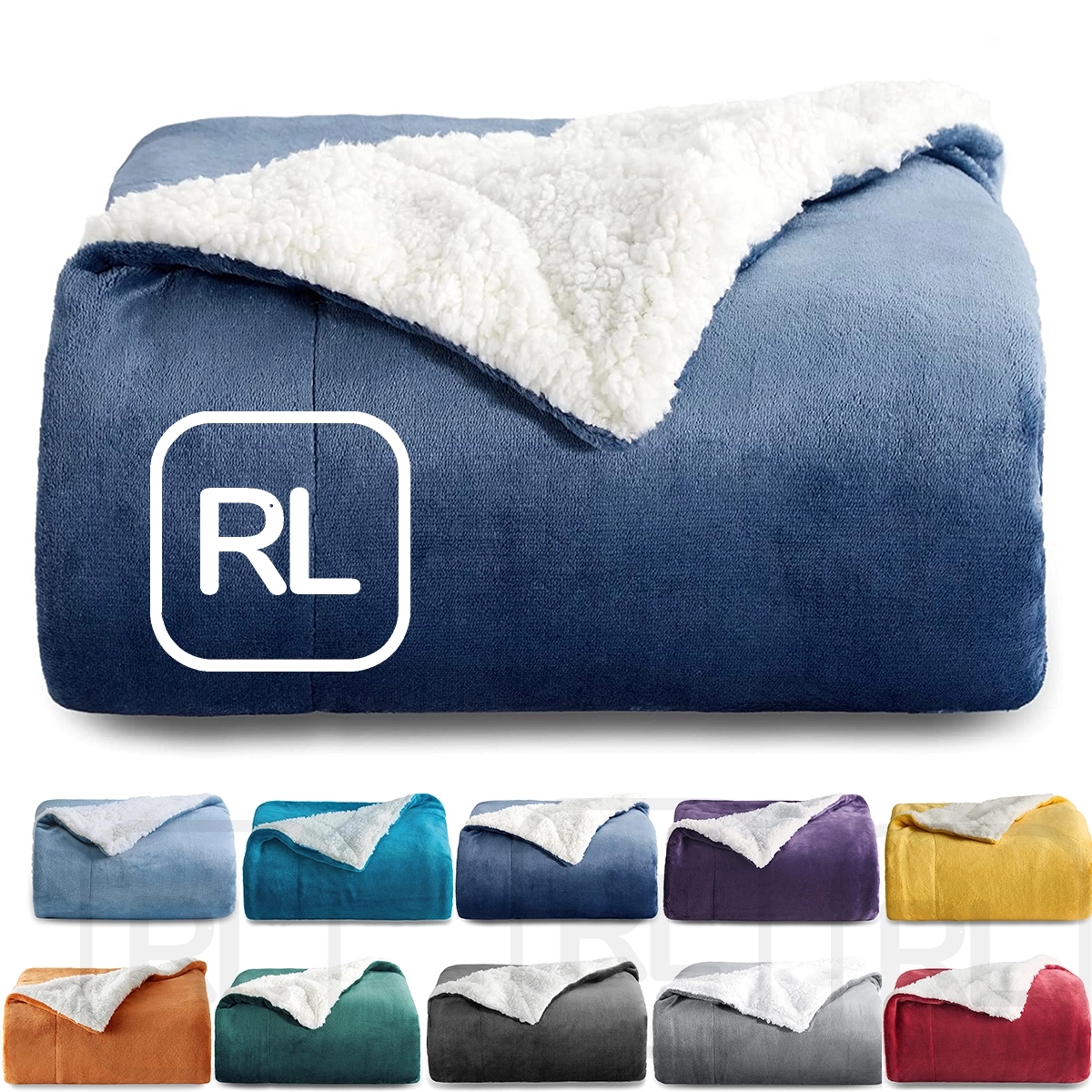 Sherpa Fleece Throw Blanket 1
