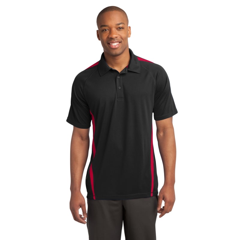 Sport-Tek PosiCharge Micro-Mesh Colorblock Polo. 25