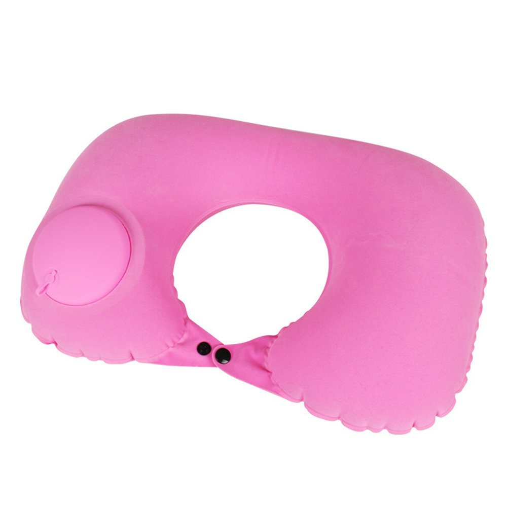 U-type Inflatable folding flocking pillow 8