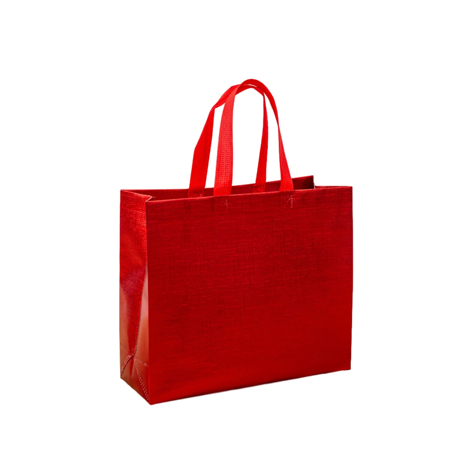 Reusable  Glossy Non-woven Laser Tote Bag 6