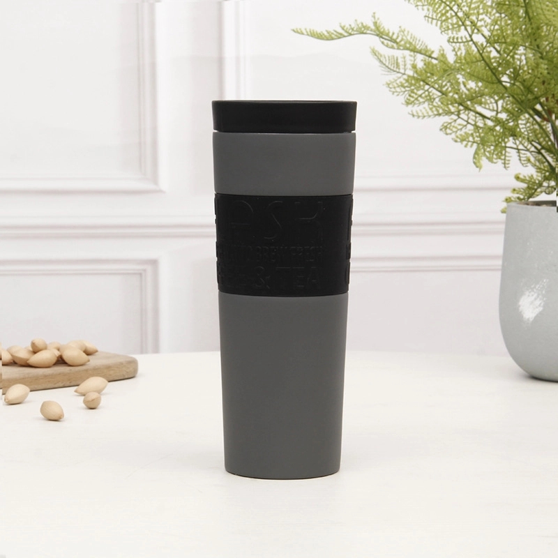 20 oz Stainless Steel Travel Coffee Mug With Silicone Sleeve 4