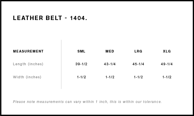 Leather Belt | 1404 13