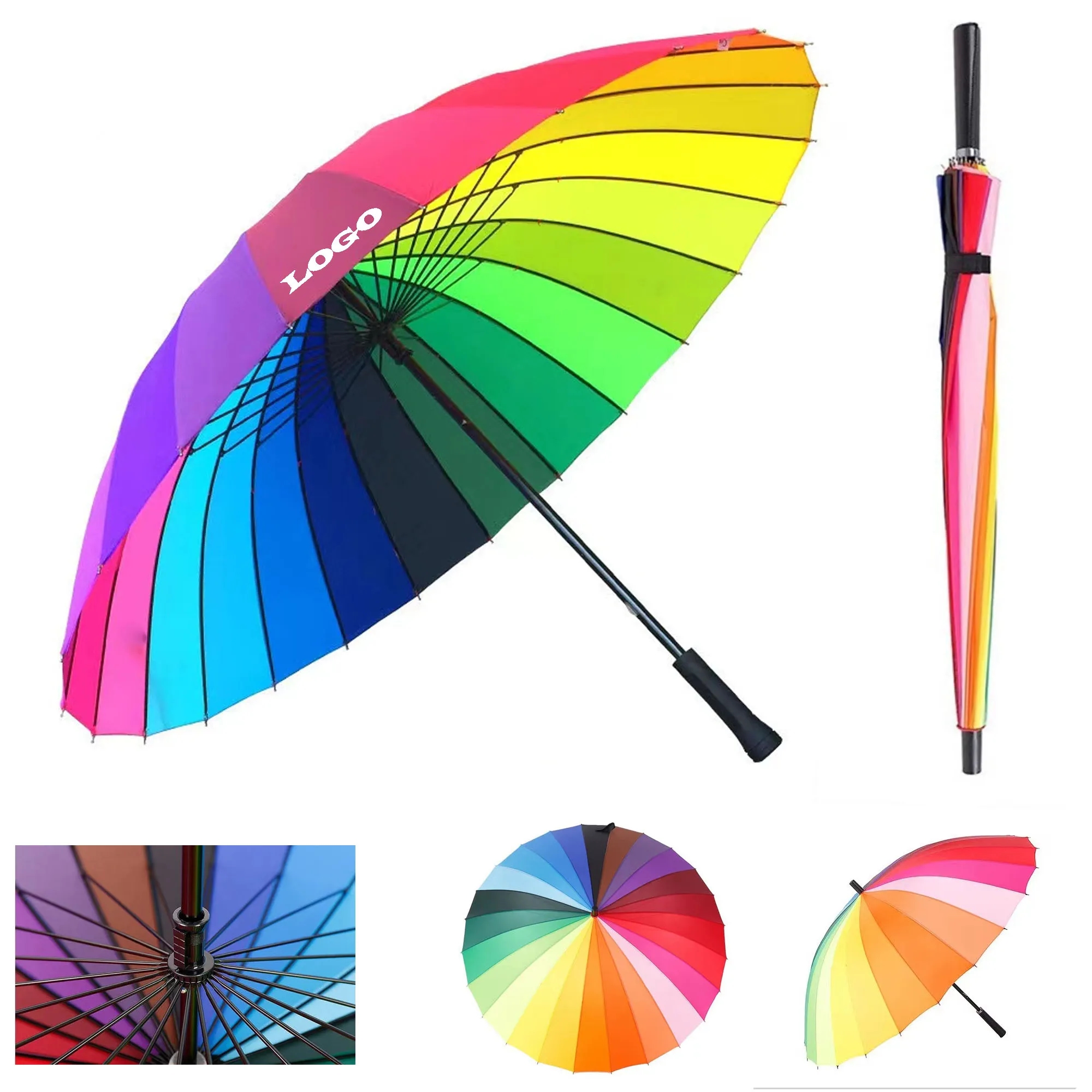 Golf Umbrella - Rainbow Colors 4