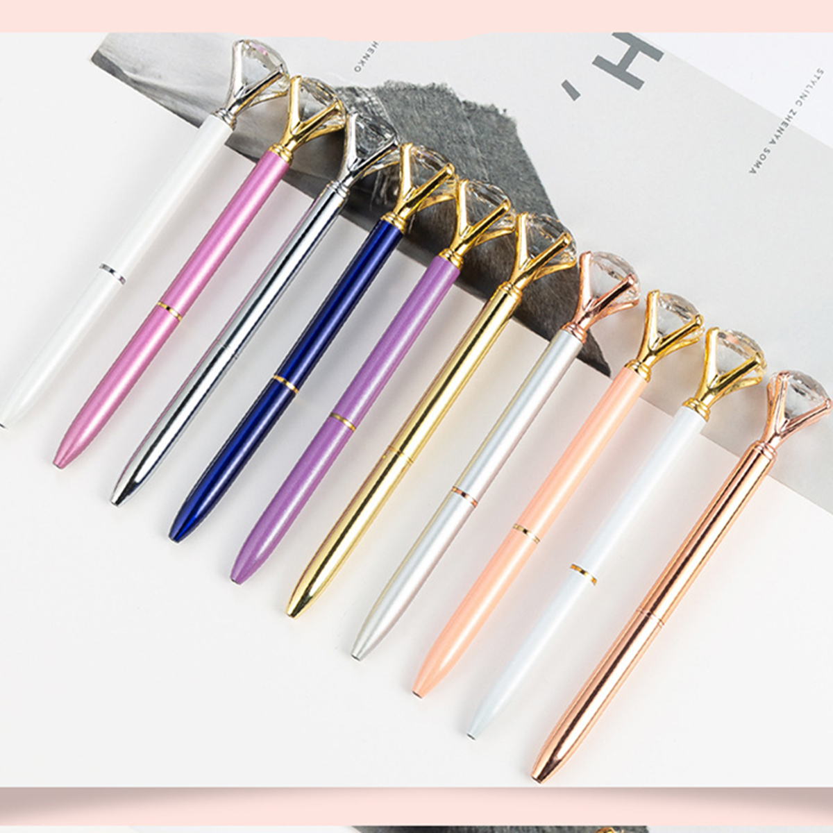 Diamond Metal Ballpoint Pens 8
