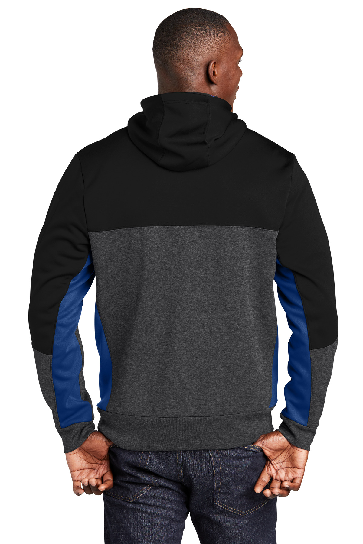 Sport-Tek Tech Fleece Colorblock Full-Zip Hooded Jacket. ST245 18