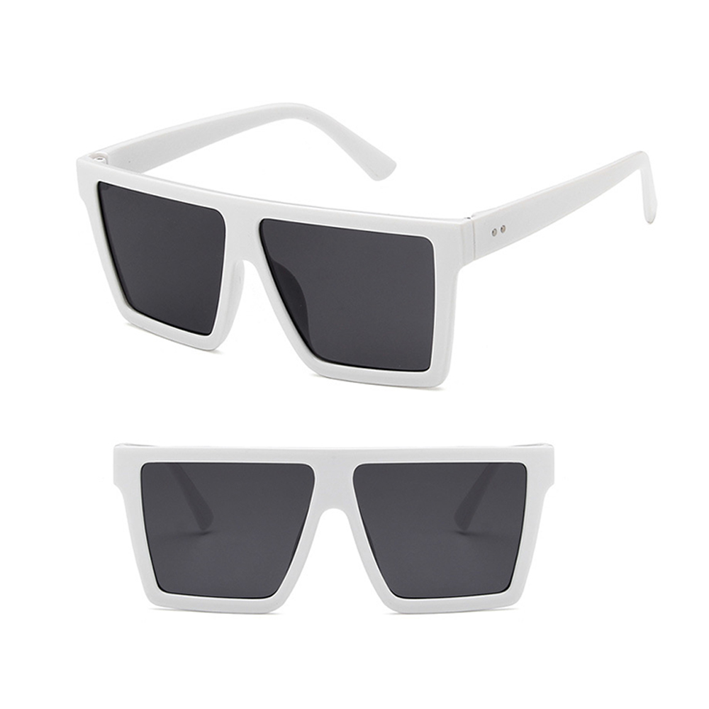 Fashionable rectangular retro sunglasses 3