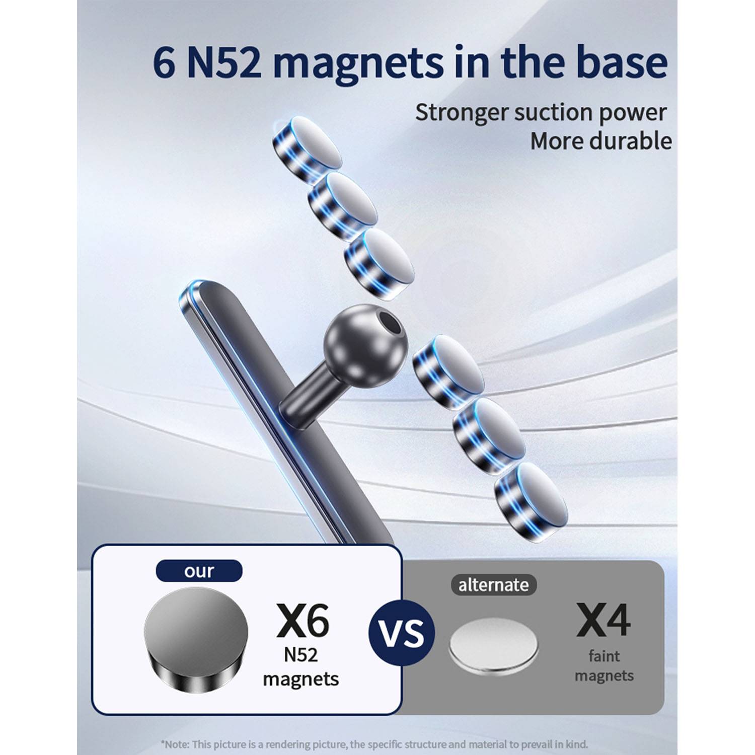 Adjustable Magnetic Alloy Phone Holder 7