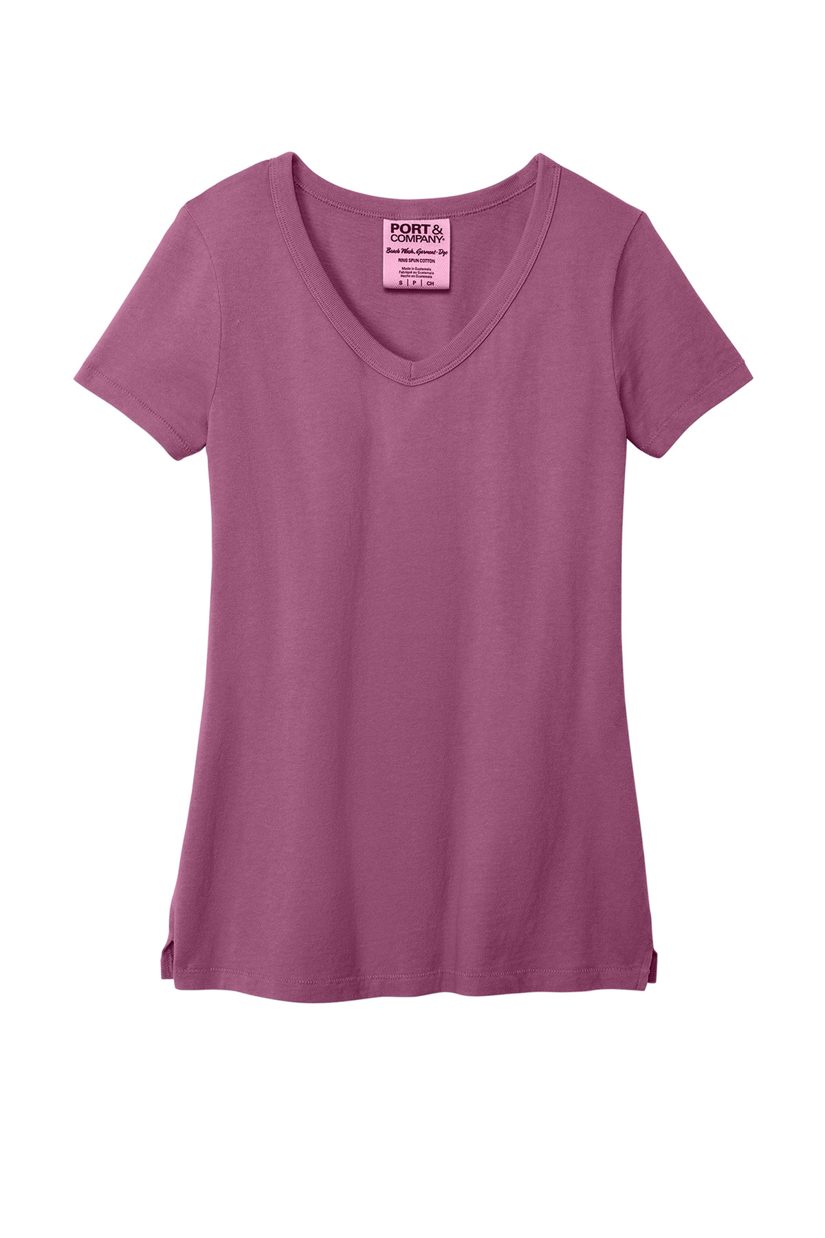 Port & Co Women's Beach Wash Garment-Dyed V-Neck Tee LPC099V 20